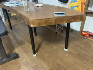 一枚板　ローテーブル　ダイニングテーブル　DIY